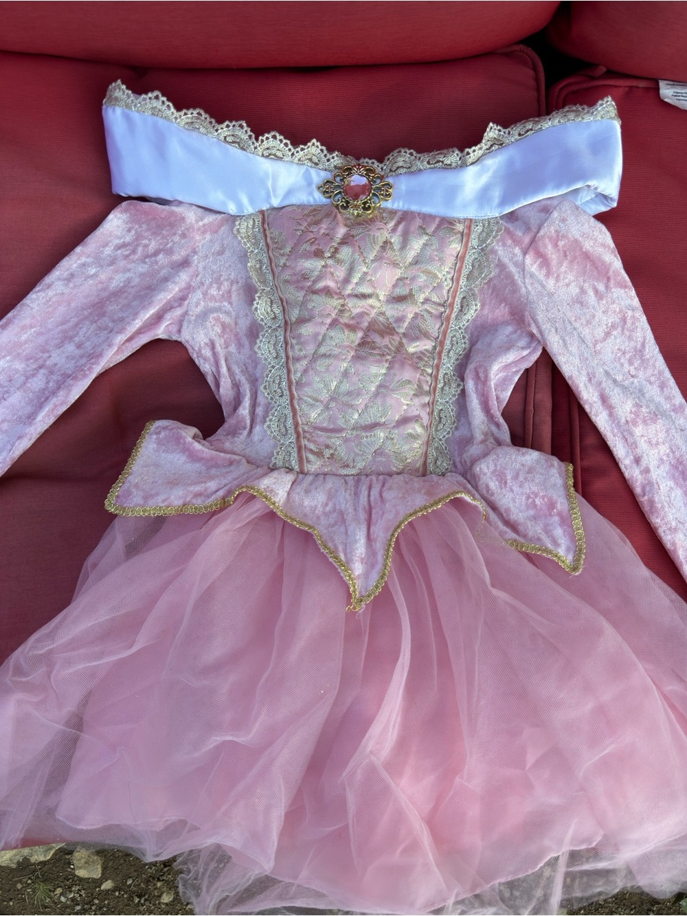 Girls' Pink Princess Tulle Costume Dress